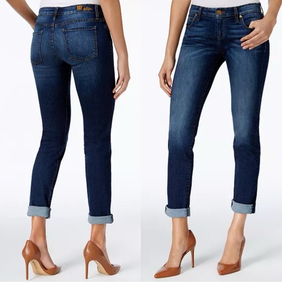 Kut from the Kloth Denim - Kut from the Kloth Katy Cropped Boyfriend Cuffed Jeans